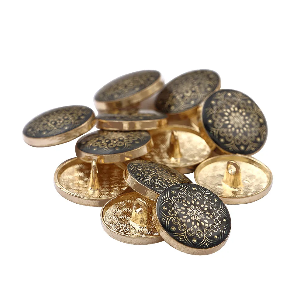 Designer Lamination Shank Metal Buttons for Ethnic Wear