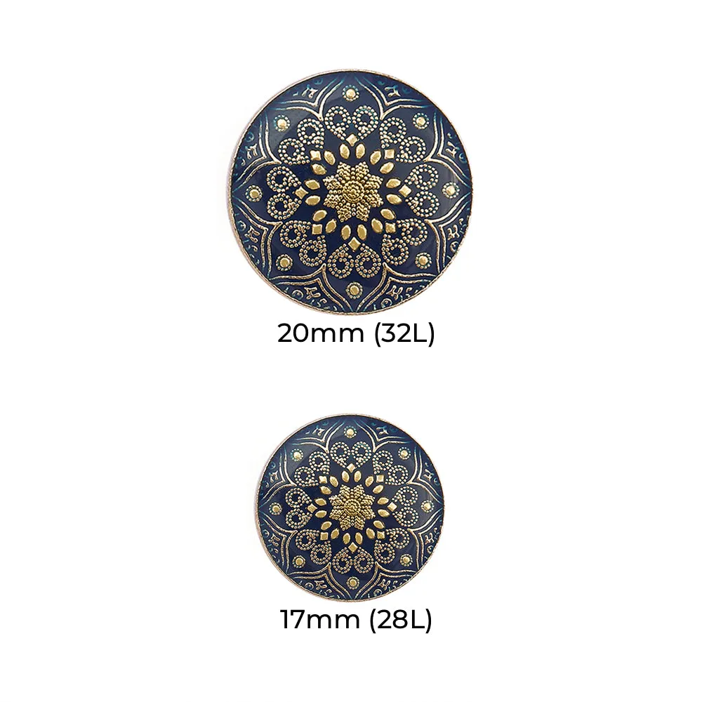 Designer Lamination Shank Metal Buttons for Ethnic Wear