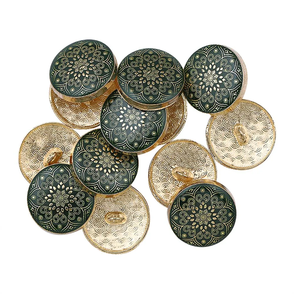 Designer Lamination Shank Metal Buttons for Ethnic Wear