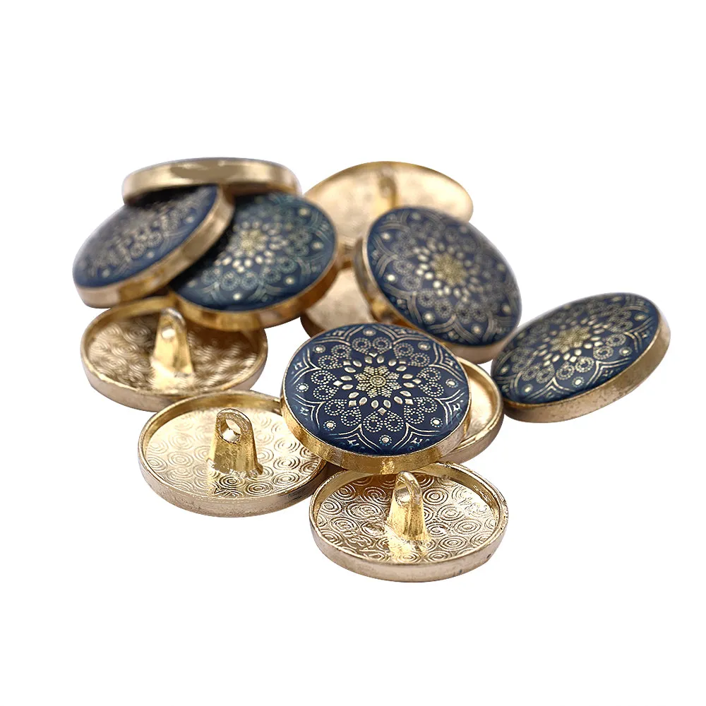 Designer Lamination Shank Metal Buttons for Ethnic Wear