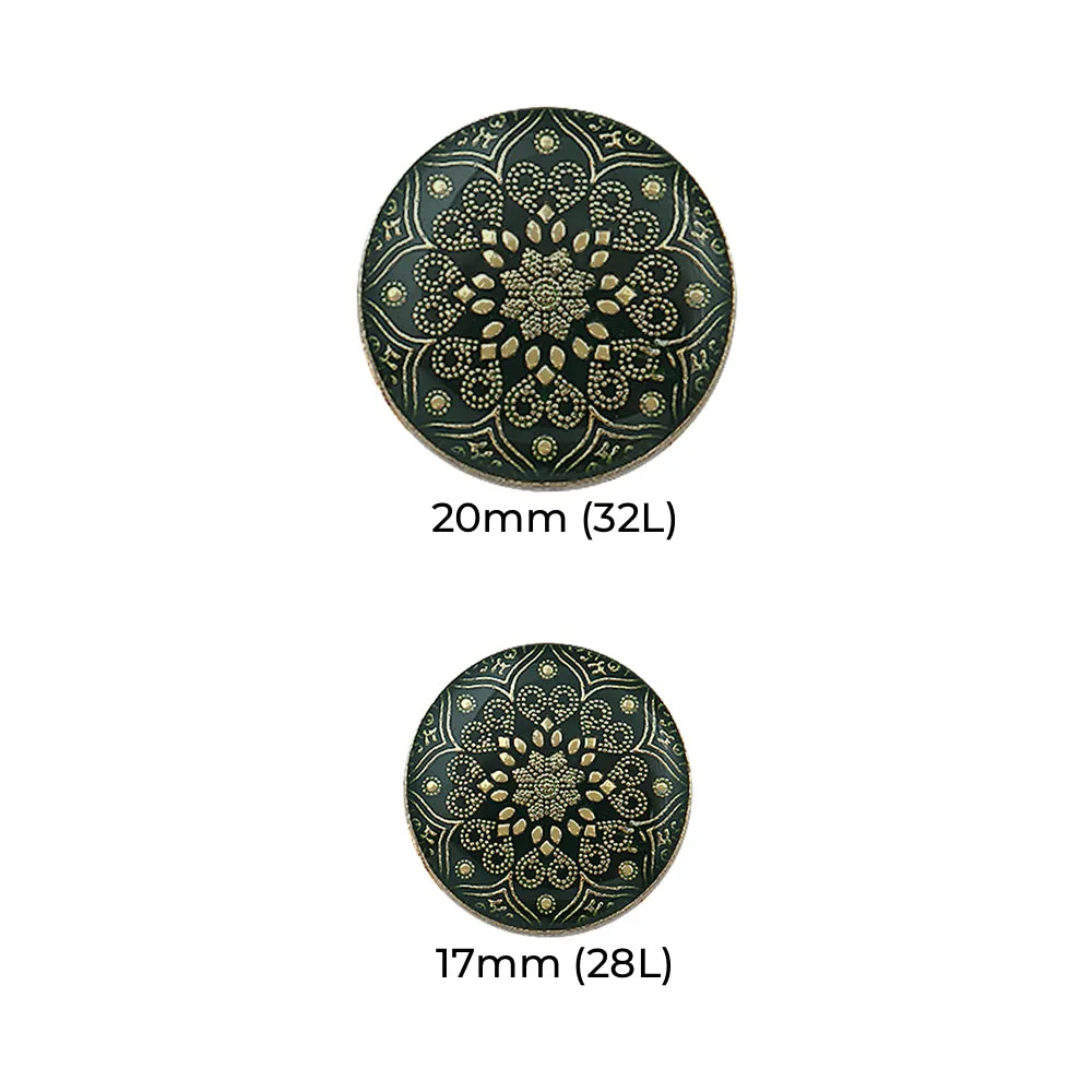 Designer Lamination Shank Metal Buttons for Ethnic Wear