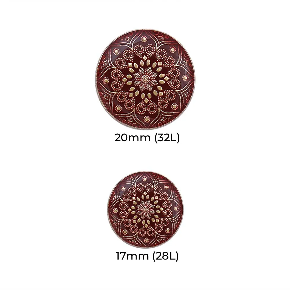 Designer Lamination Shank Metal Buttons for Ethnic Wear