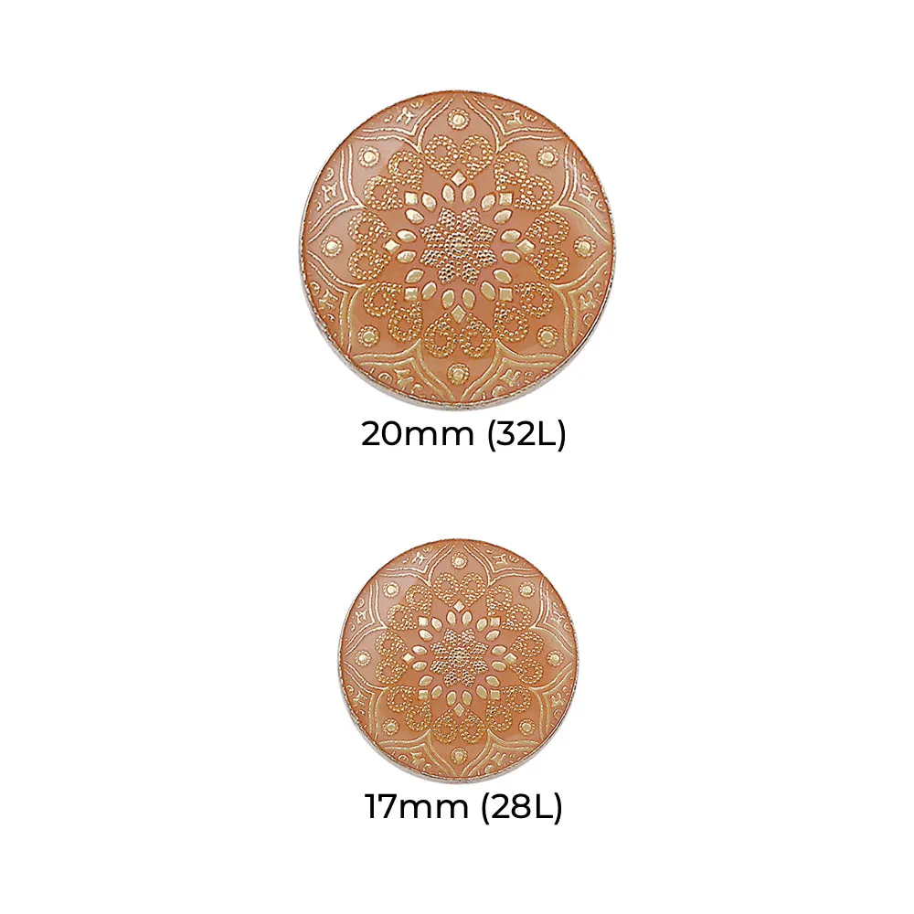 Designer Lamination Shank Metal Buttons for Ethnic Wear