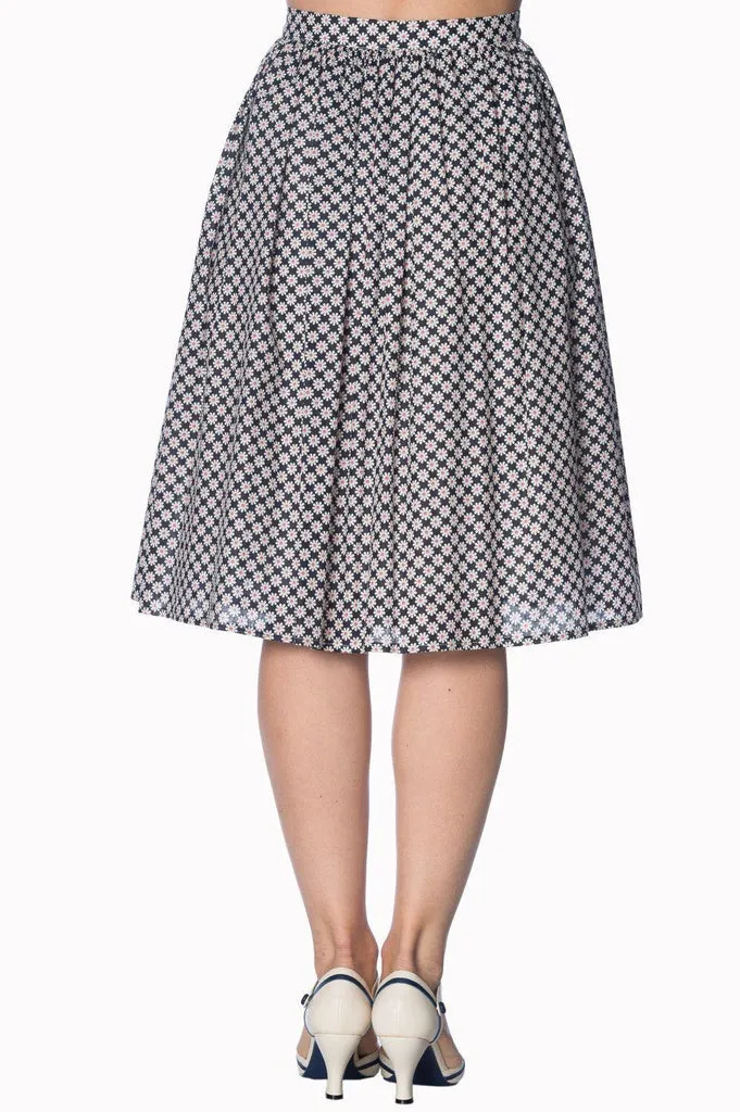 Ditsy Daisy 50s Skirt