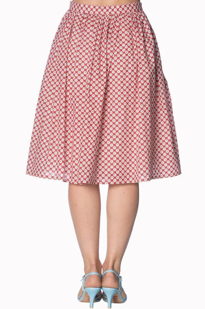 Ditsy Daisy 50s Skirt