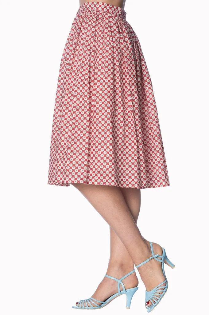 Ditsy Daisy 50s Skirt