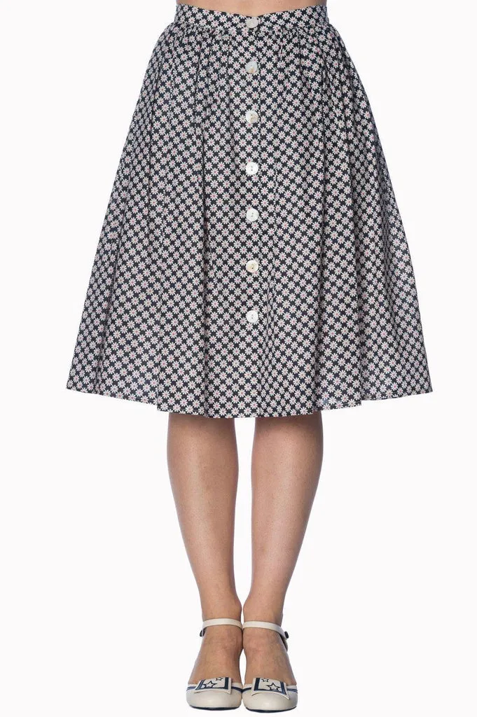 Ditsy Daisy 50s Skirt