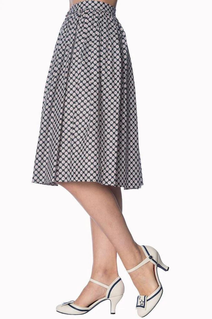 Ditsy Daisy 50s Skirt