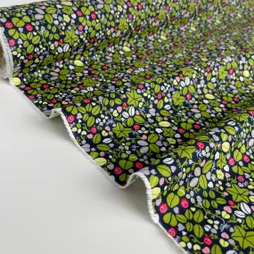 Ditsy Green Cotton Lawn Fabric