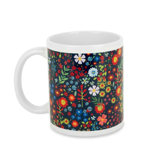 Ditsy Poppy & Floral Mug