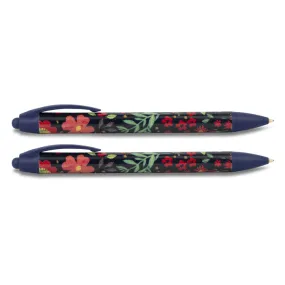 Ditsy Poppy & Floral Pens - Pack of 2