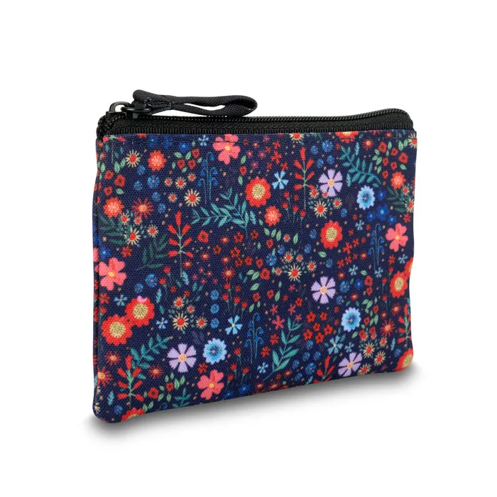 Ditsy Poppy & Floral rPET Coin Purse