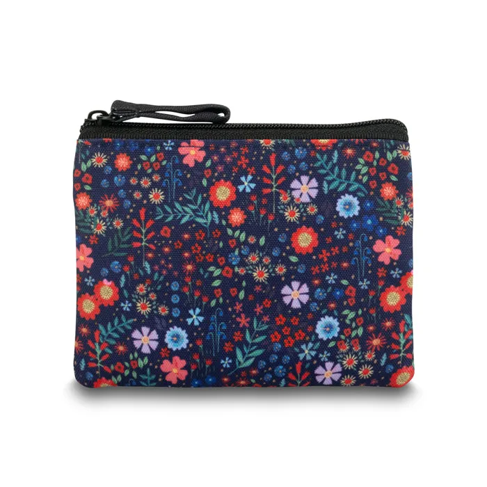 Ditsy Poppy & Floral rPET Coin Purse