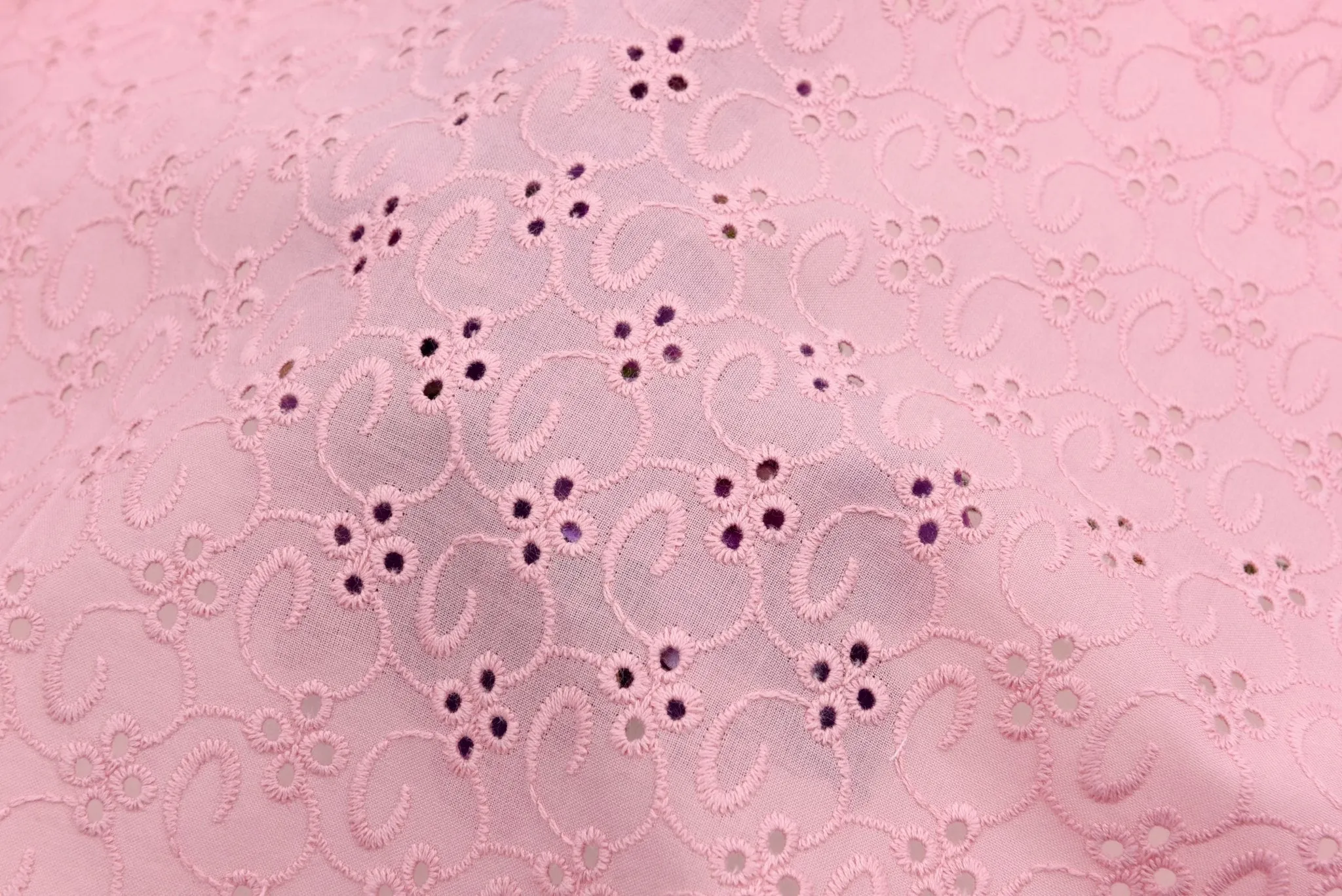 Dyed Pure 100%  Cotton Eyelet  Voil Embroidery Fabric-GK-26545