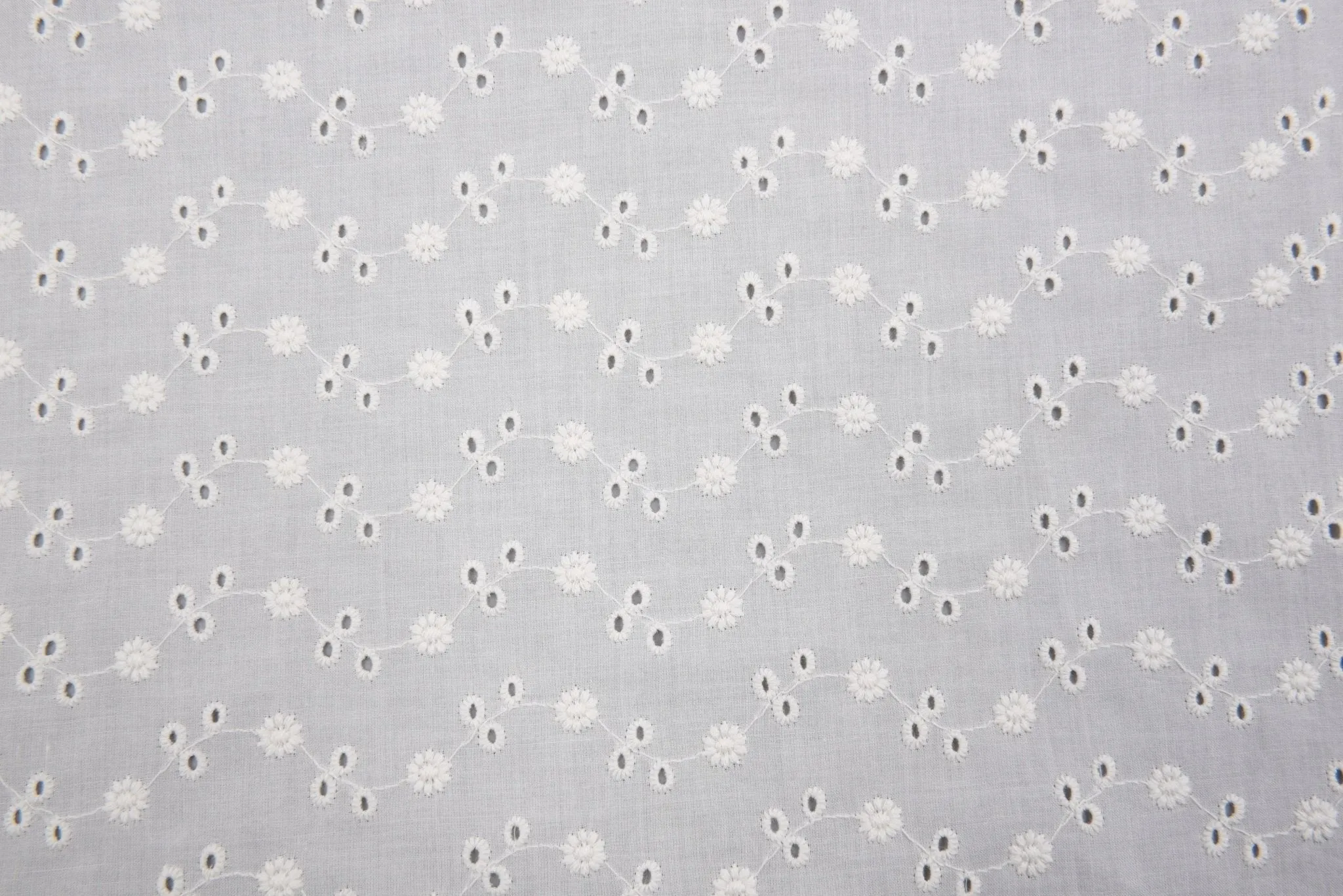 Dyed Pure 100%  Cotton Eyelet  Voil Embroidery Fabric -GK-27303