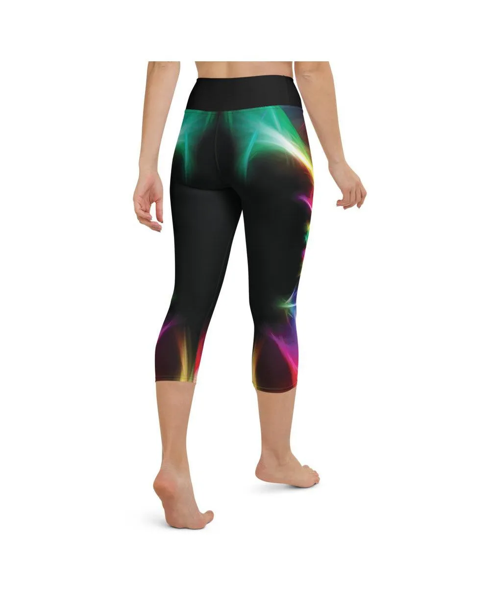 EDM Particle Wave Yoga Capris