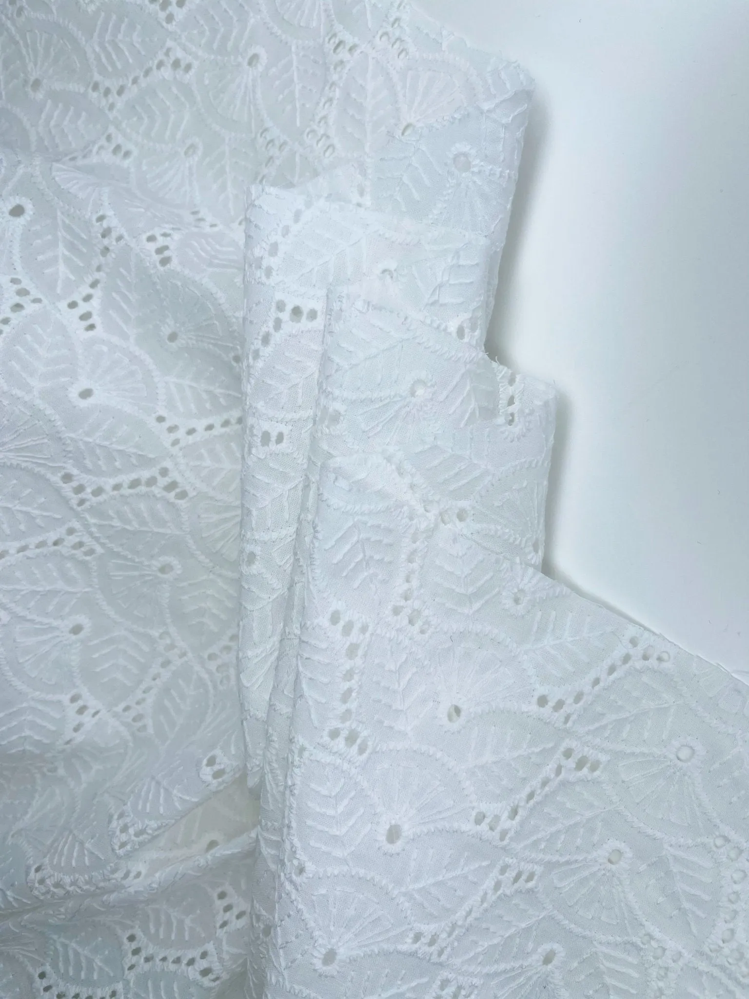 Eyelet Embroidery Flower Fabric