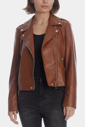 Faux Leather Moto Jacket