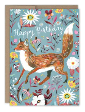 Fox Birthday Card