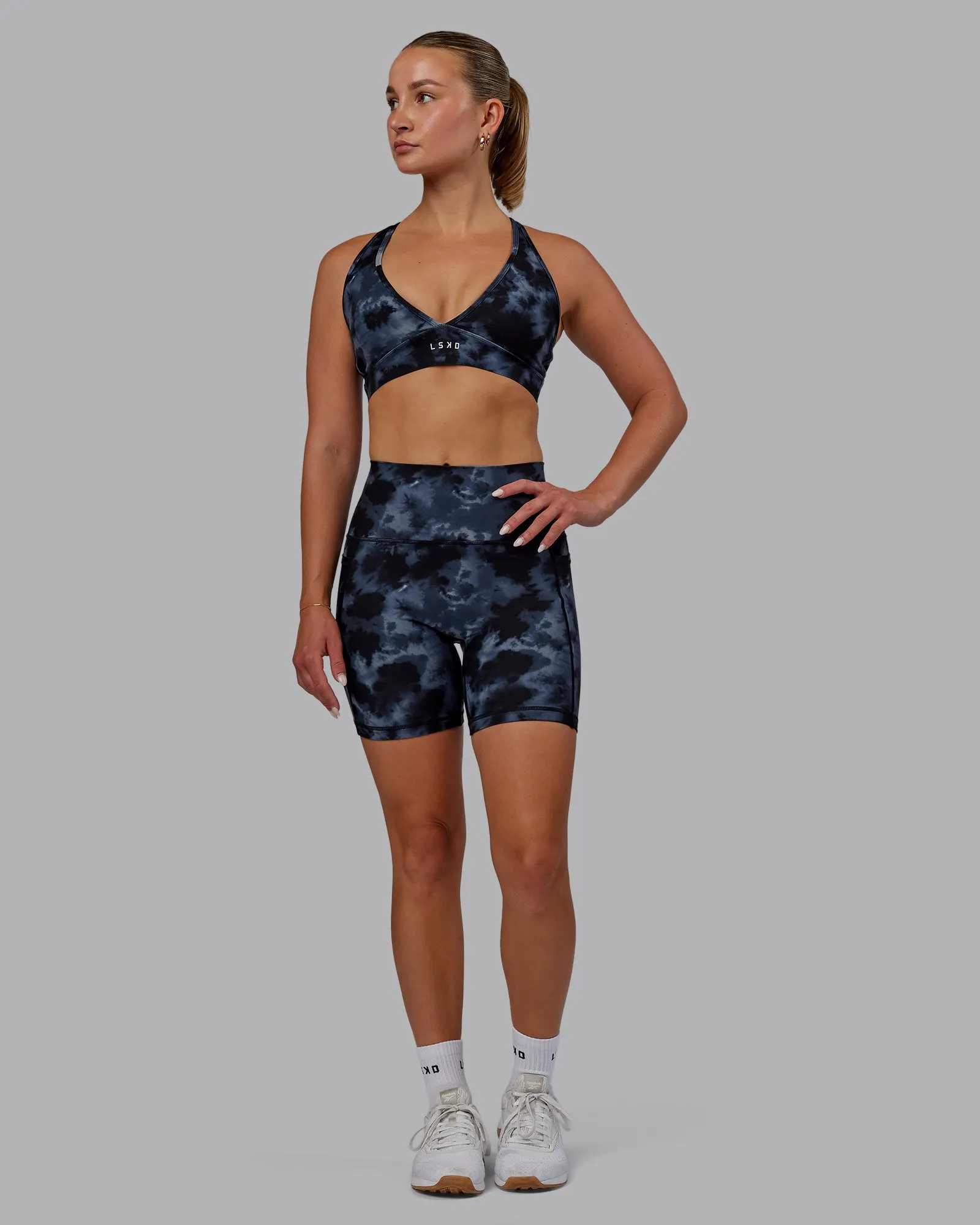 Fusion Mid-Length Shorts - Tie Dye-Midnight