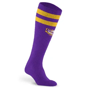 Fuzzy College Compression Sock, Louisiana State Tigers