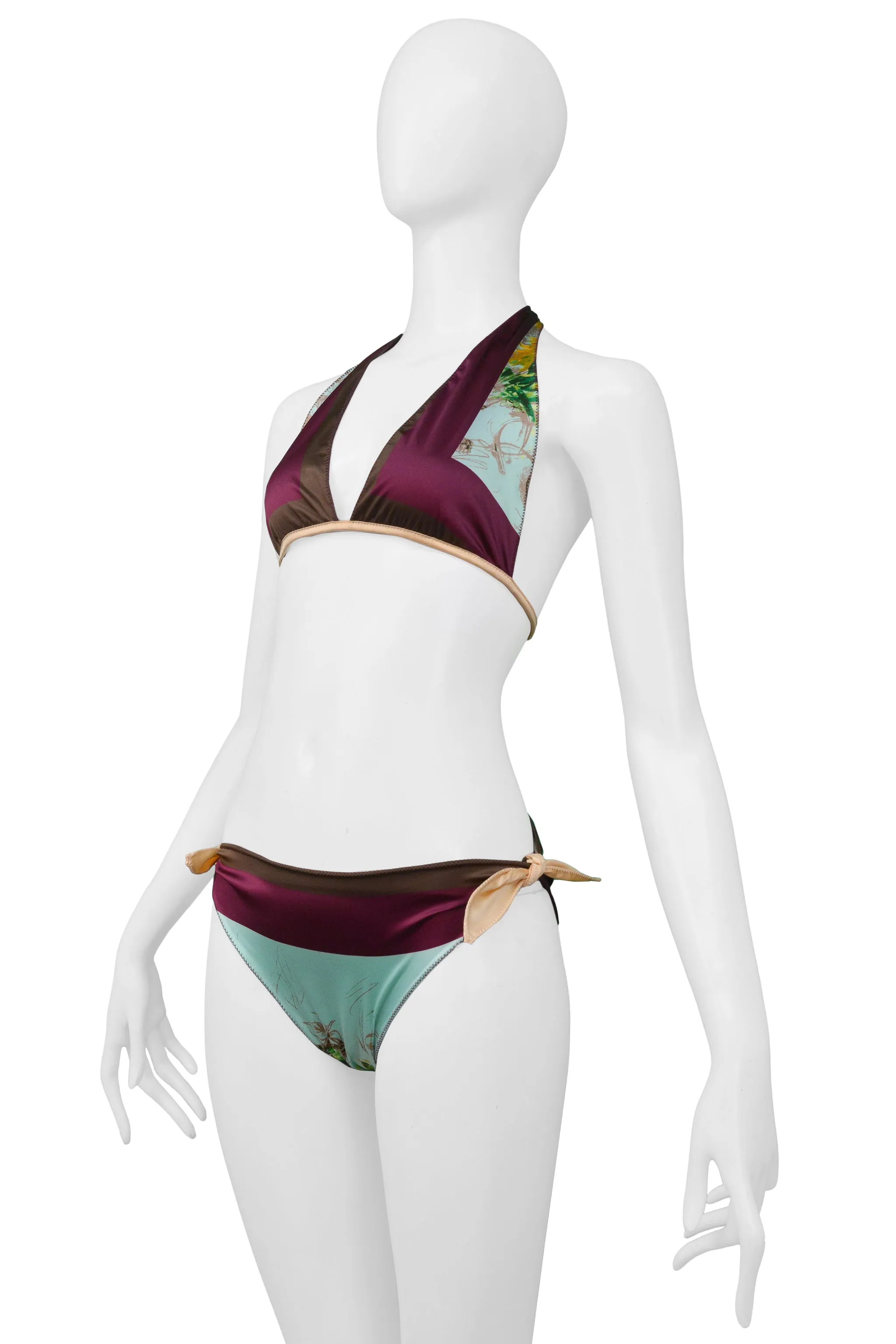 GAULTIER SCARF BIKINI SWIMWEAR