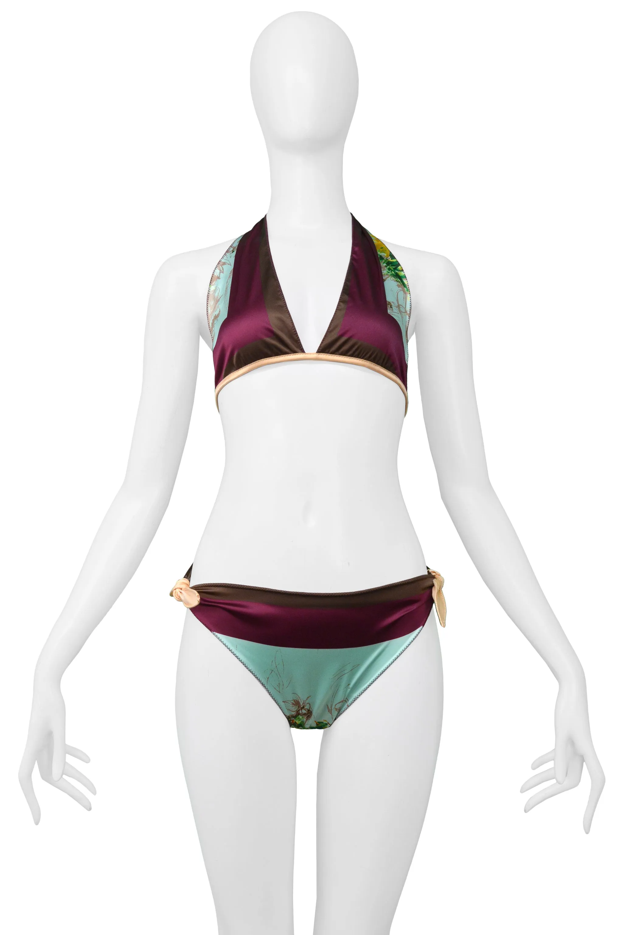 GAULTIER SCARF BIKINI SWIMWEAR