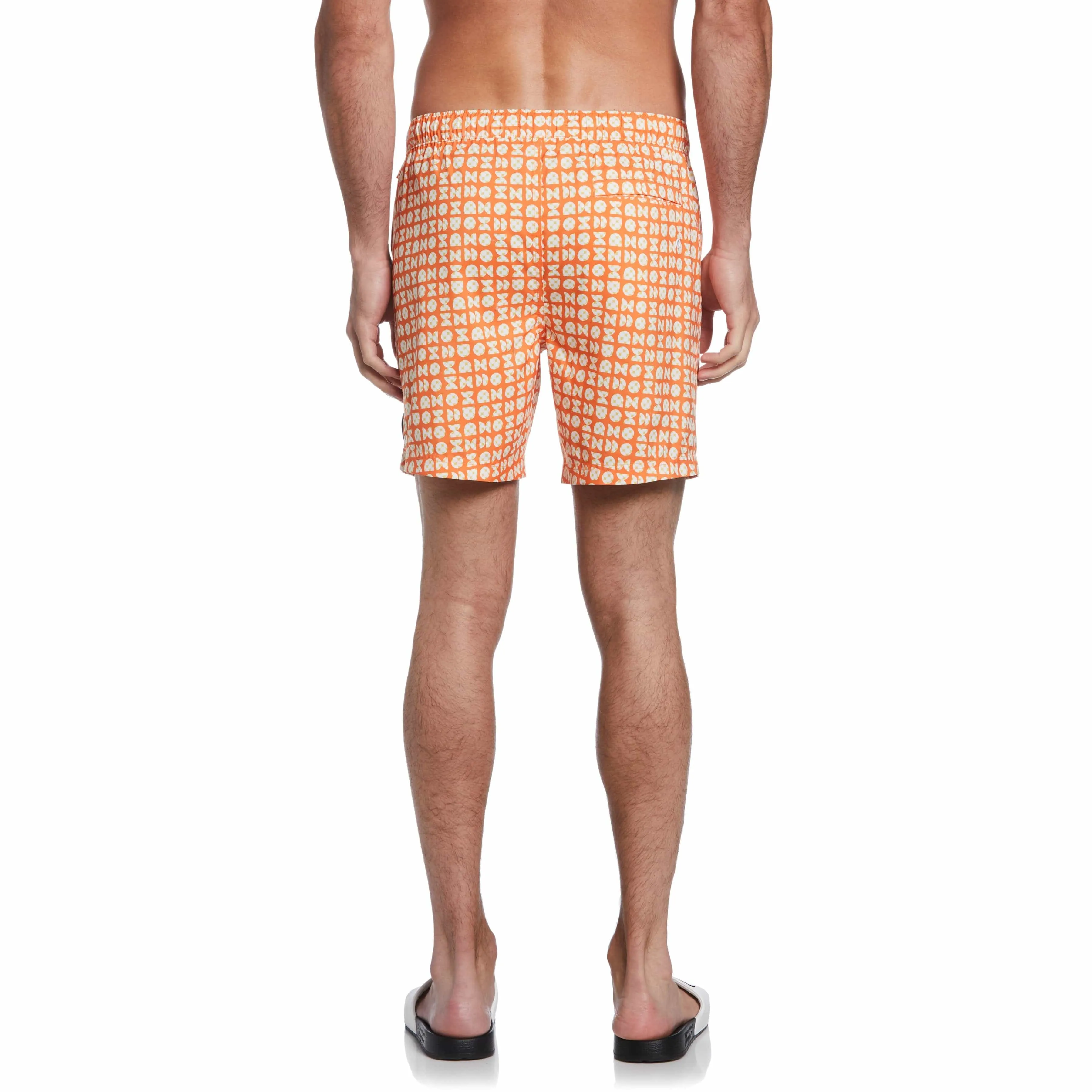 Half Circle Print Swim Short