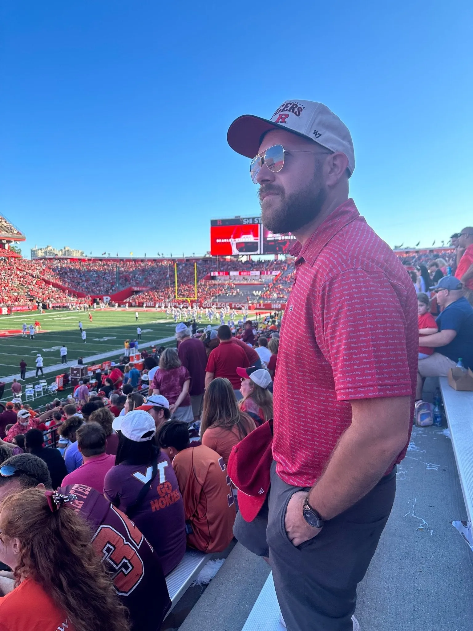 Have A Day Scarlet & Gray Polo