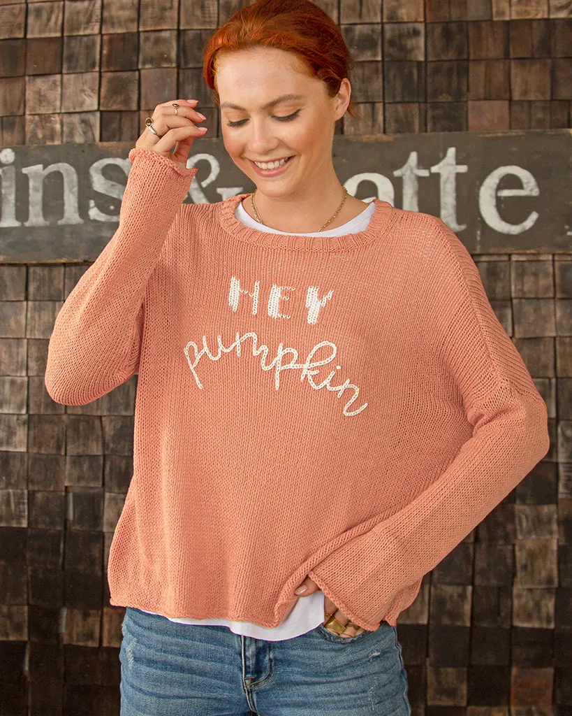 HEY PUMPKIN CREW COTTON