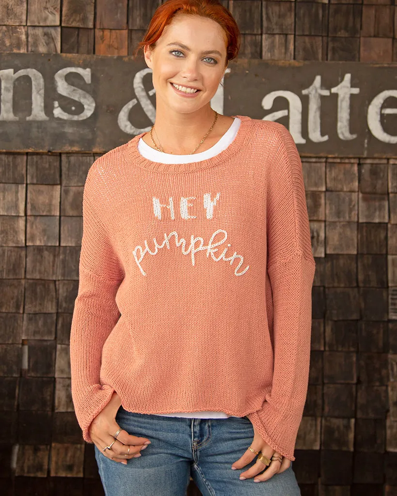 HEY PUMPKIN CREW COTTON