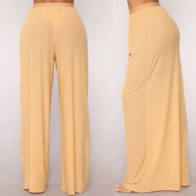 High Waisted Flared Beach Pants