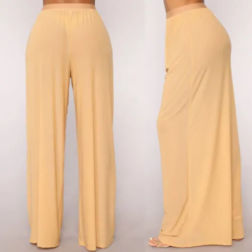 High Waisted Flared Beach Pants