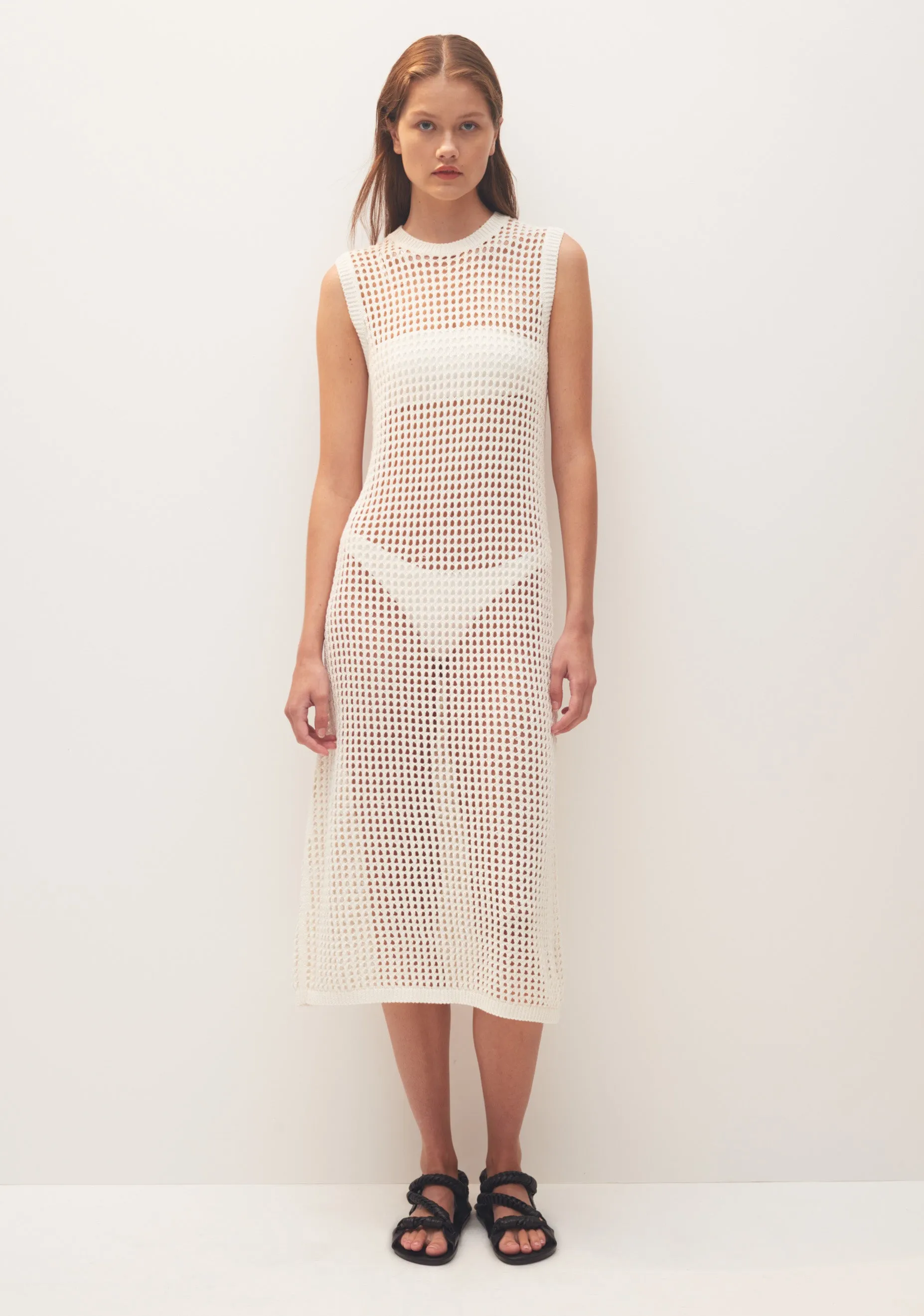 Ines Knit Dress_White