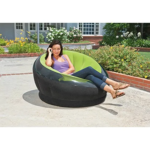 INTEX INFLATABLE EMPIRE CHAIR, 44" X 43" X 27", COLOR MAY VARY, 1 PACK