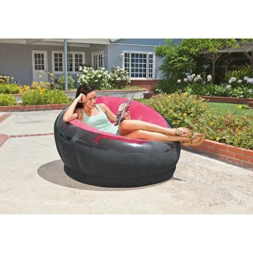 INTEX INFLATABLE EMPIRE CHAIR, 44" X 43" X 27", COLOR MAY VARY, 1 PACK