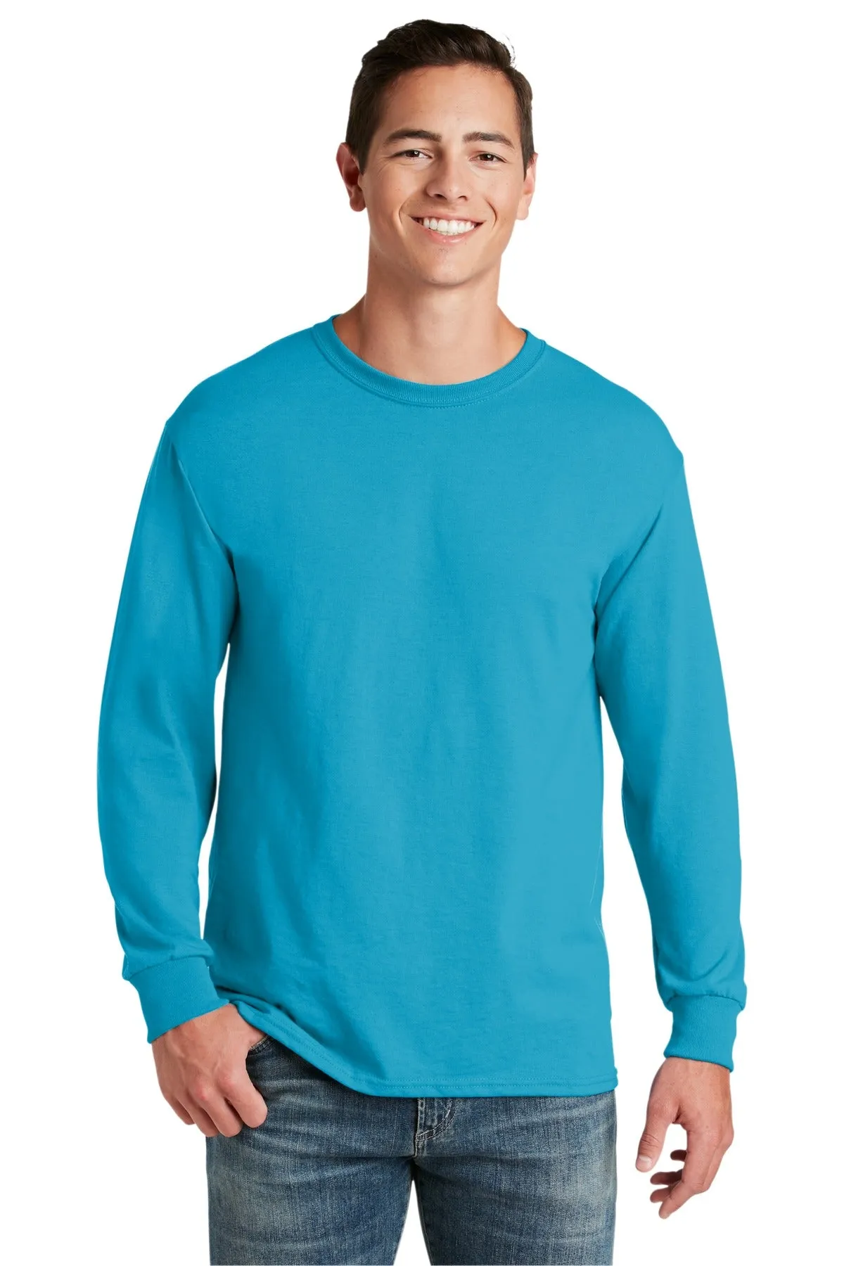 Jerzees - Dri-Power 50/50 Cotton/Poly Long Sleeve T-Shirt. 29LS