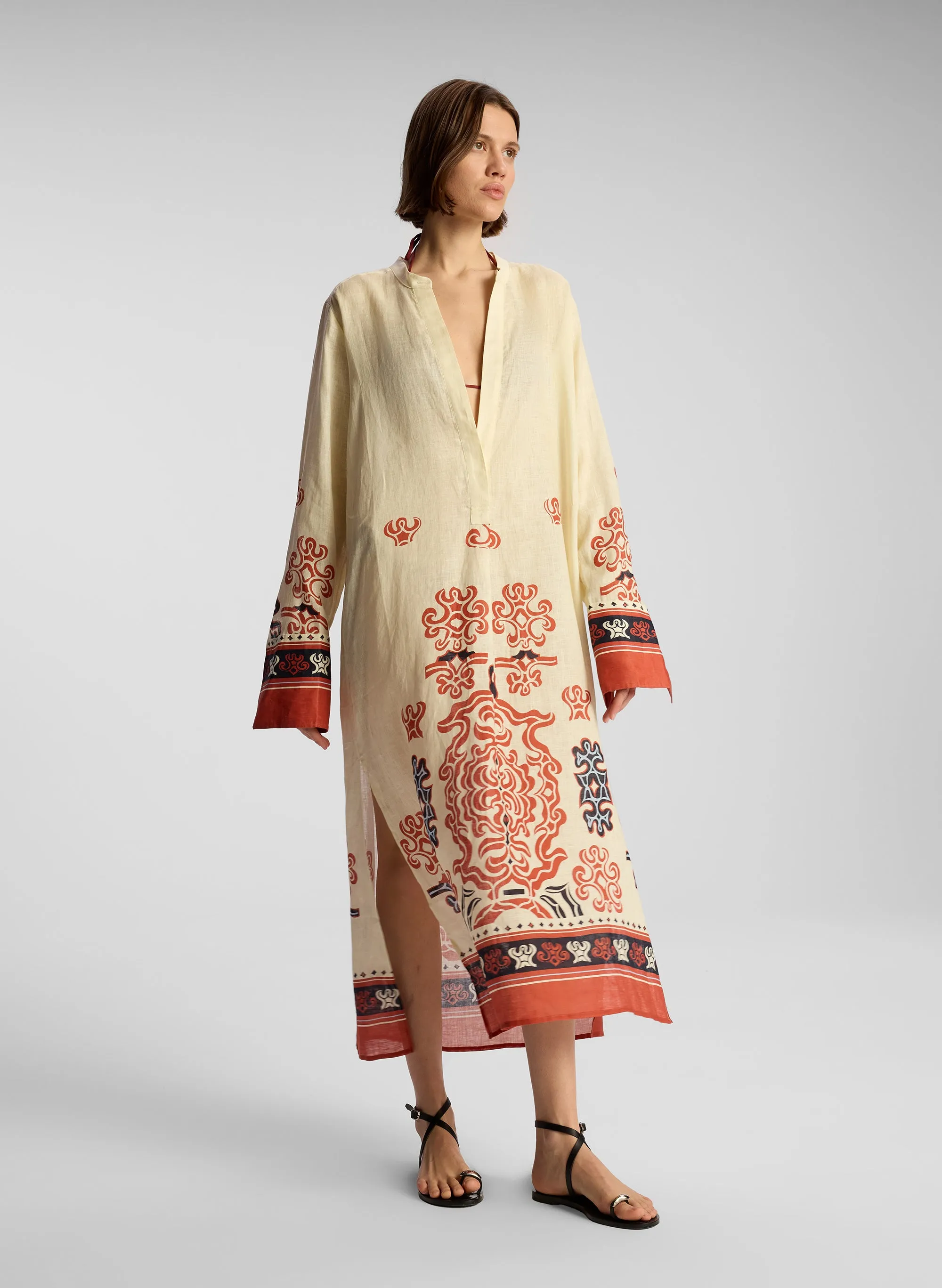 Kacey II Linen Coverup Dress