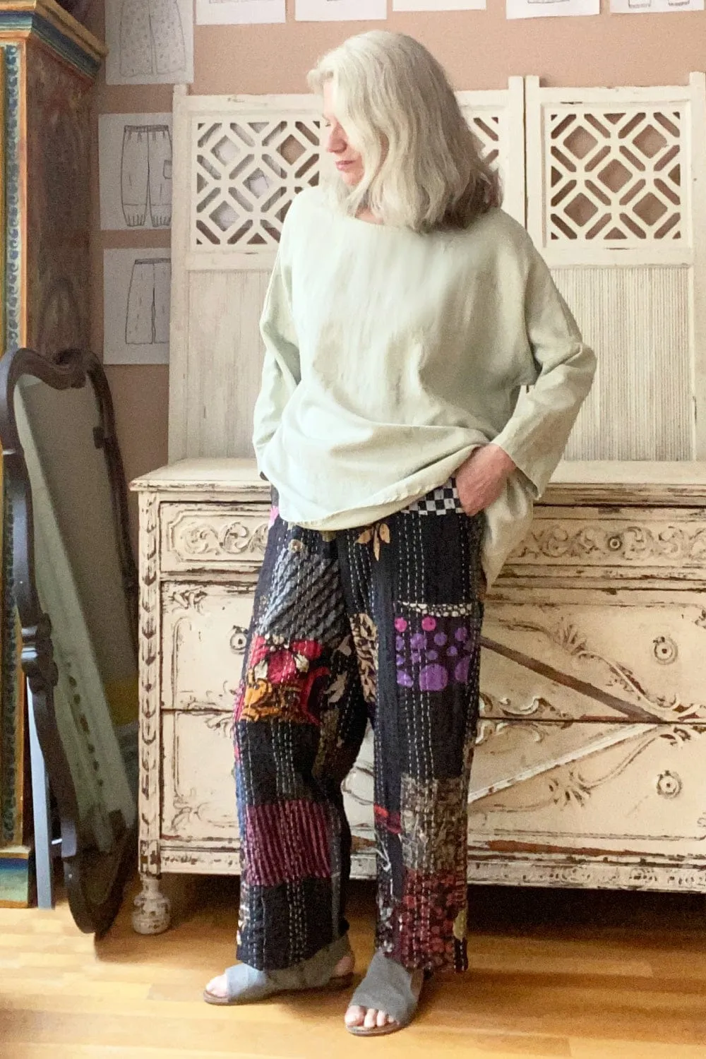 Kantha Full Cut  Pant