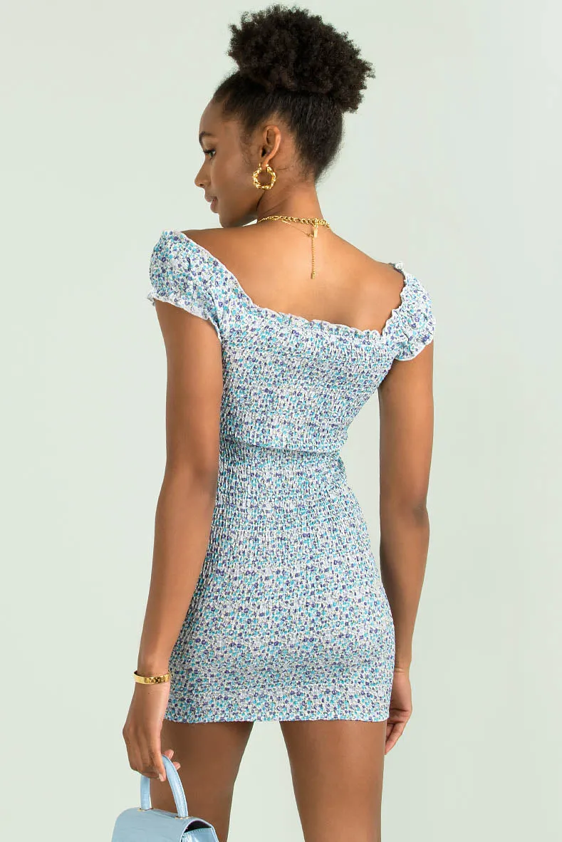 Kiki Dress / Blue Floral