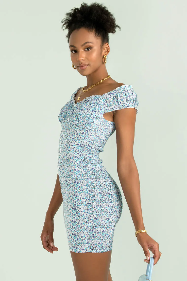 Kiki Dress / Blue Floral