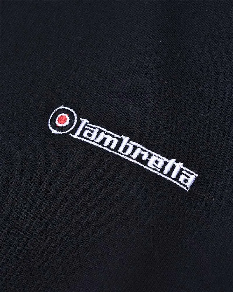 Lambretta Men's SS1100 Half Taped Track Jacket Black