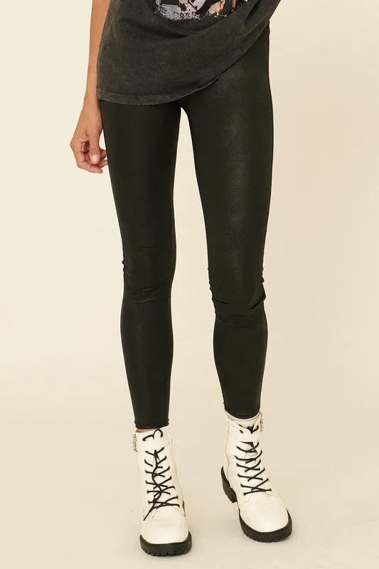 LEATHER LOOK LEGGINGS