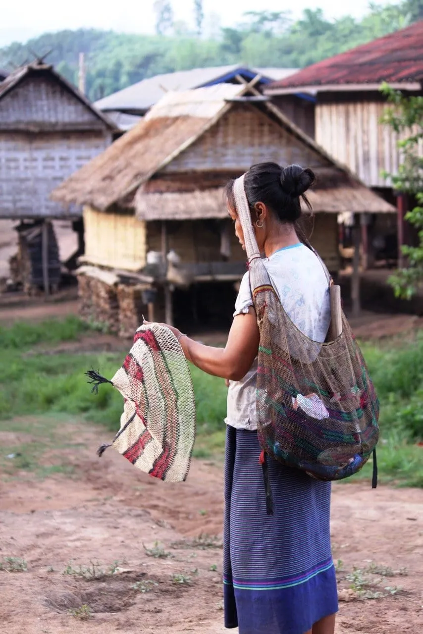 LIGHT SHOPPING NET "KHMU 1" IN NATURE