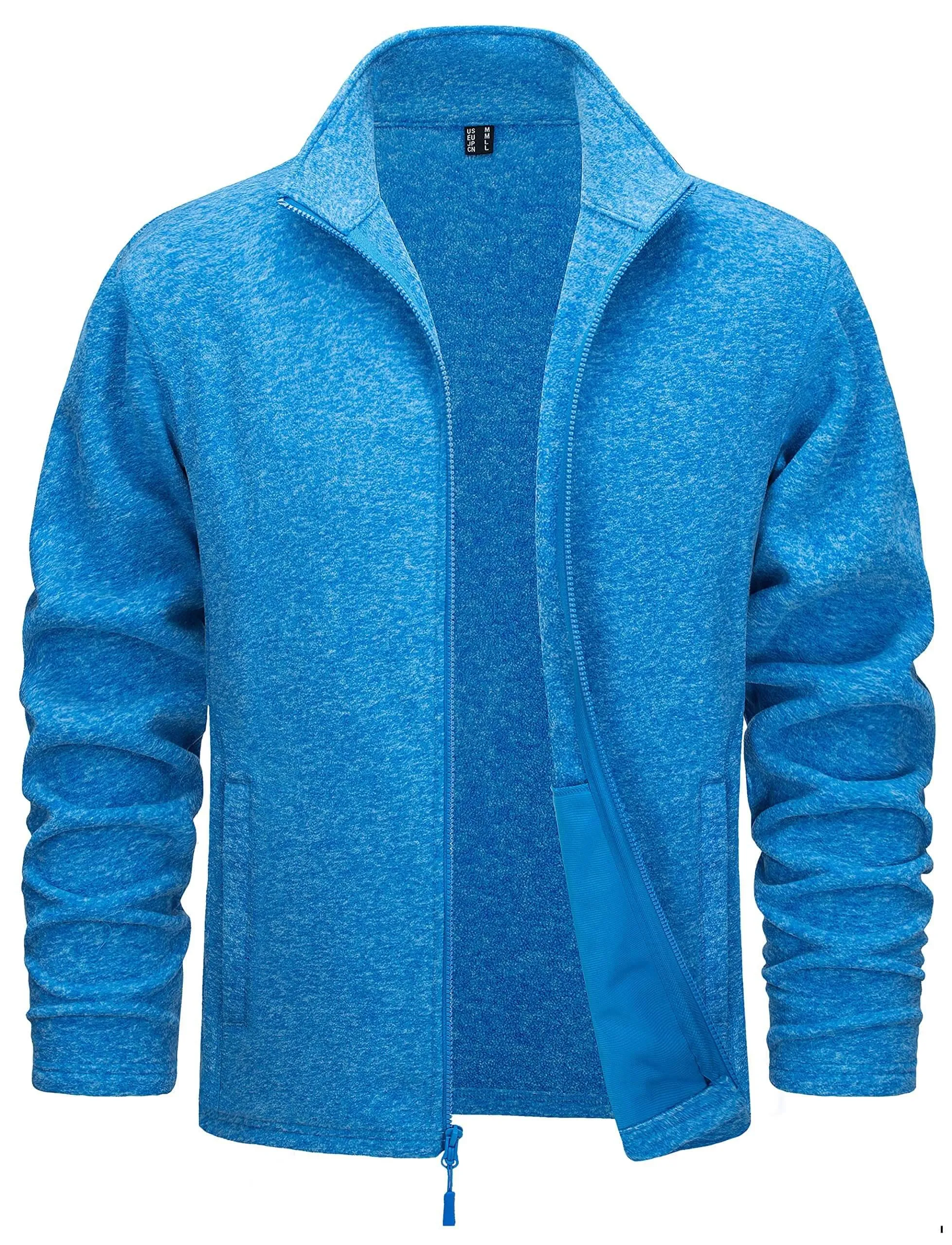 Lightweight Full Zip Fleece Jackets For Men - In 16 Colors!