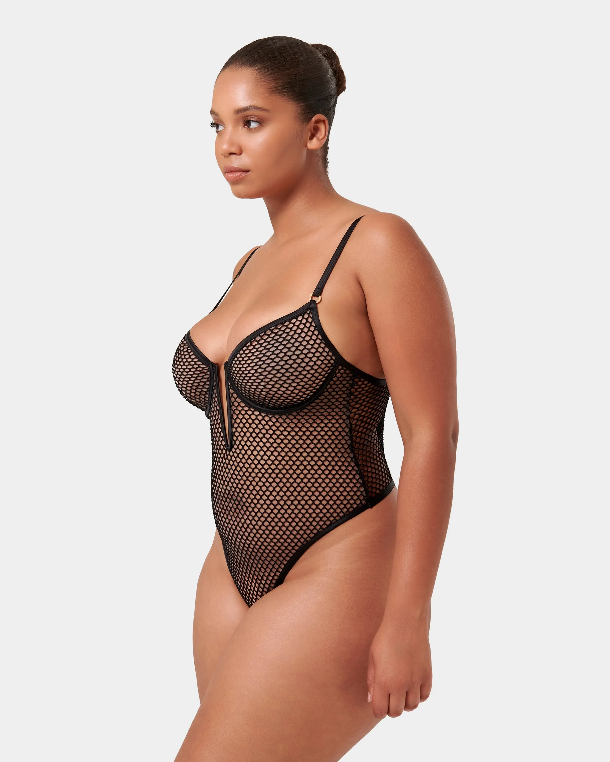 Mina Wired Bodysuit Black