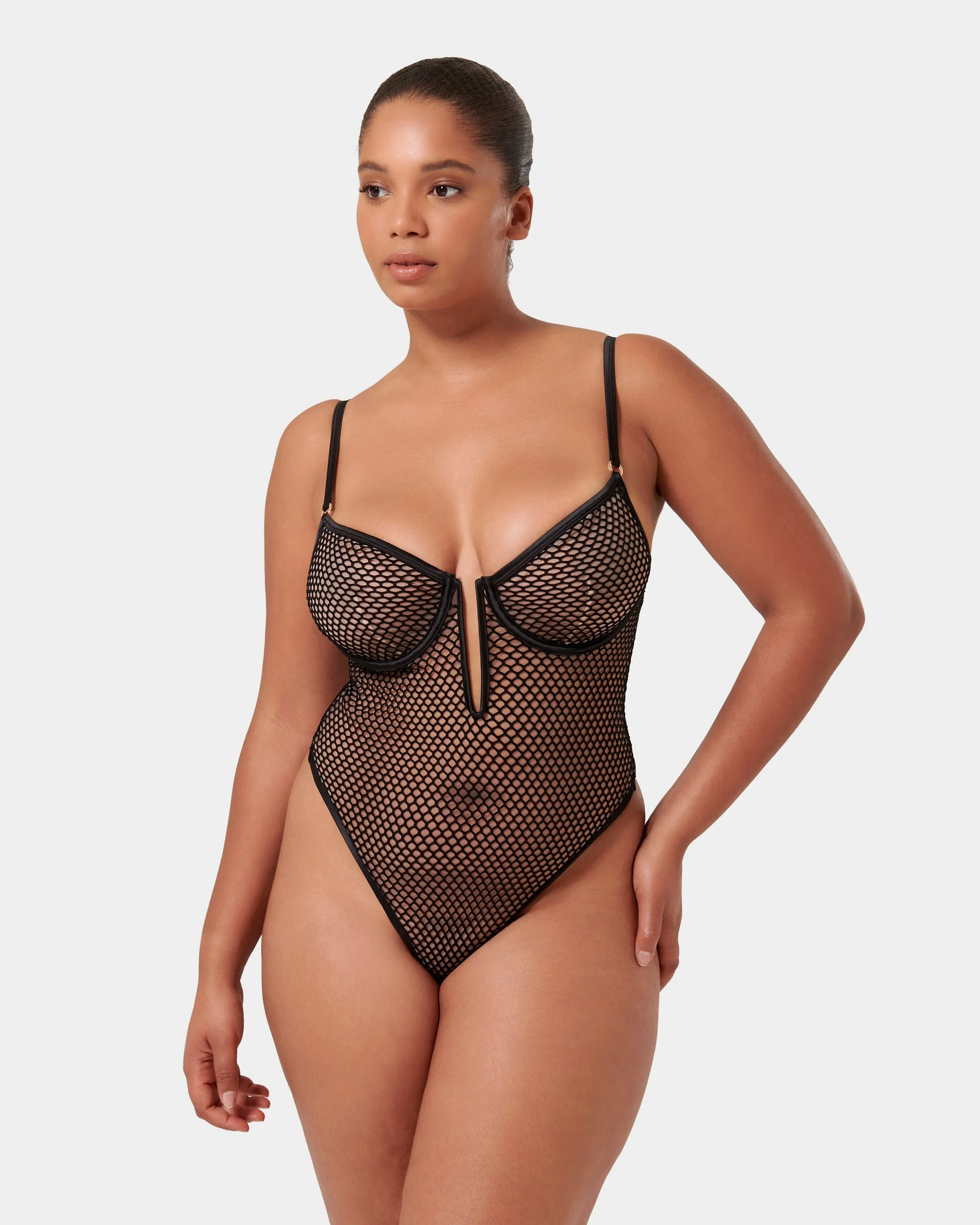 Mina Wired Bodysuit Black