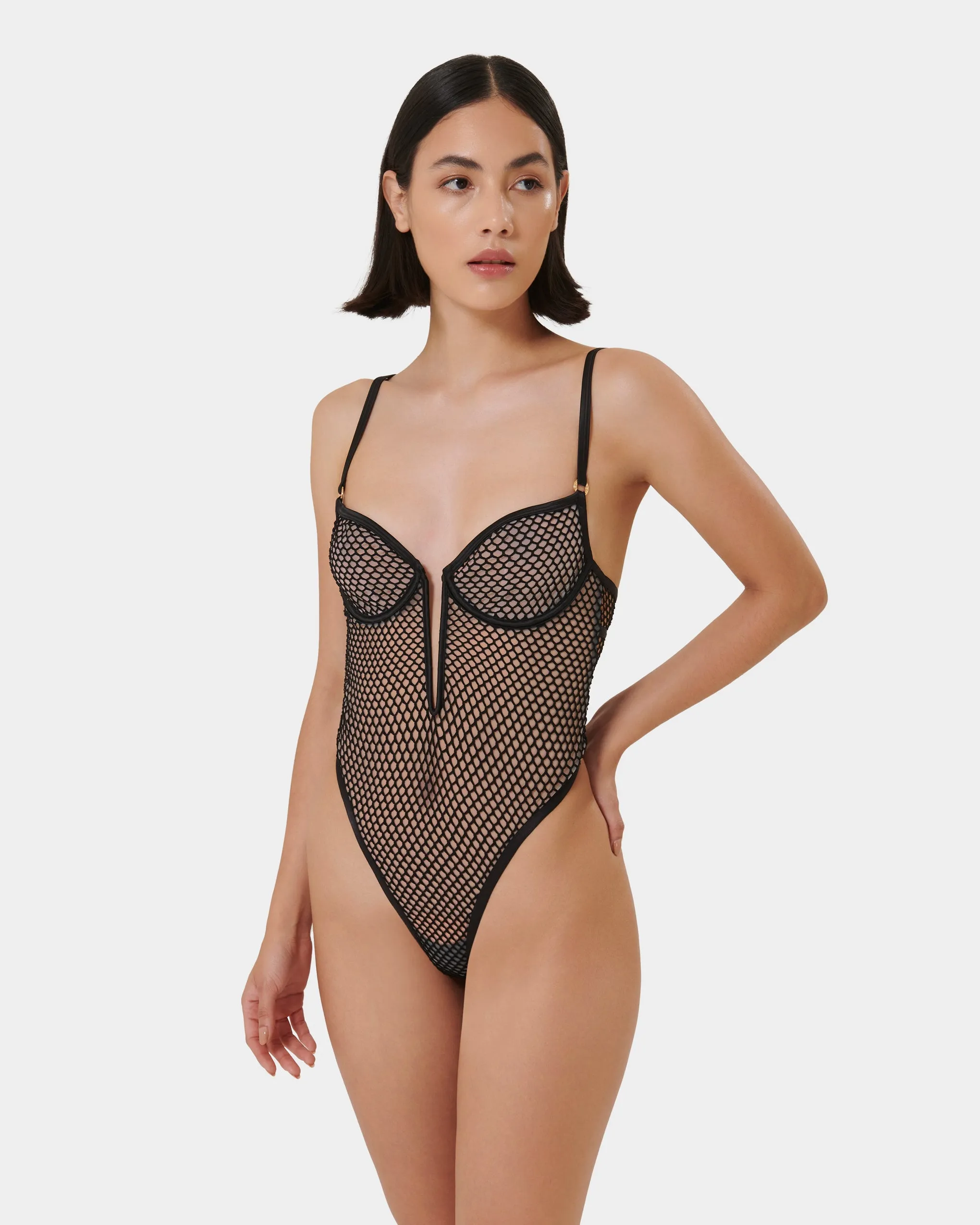 Mina Wired Bodysuit Black