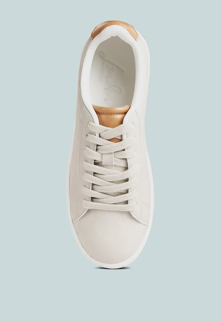 Minky Lace Up Casual Sneakers