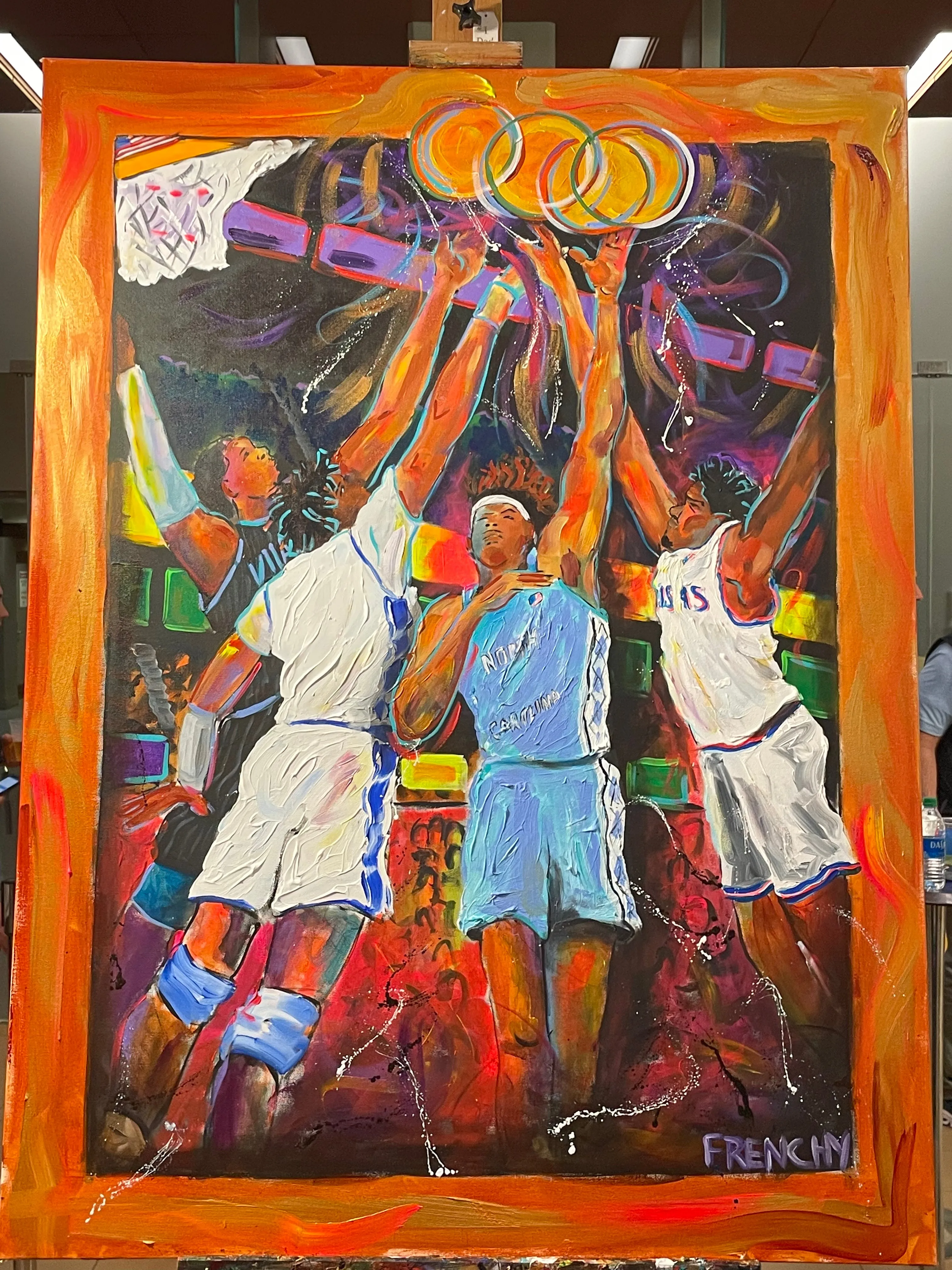 NCAA Fan Experience Live Painting by Frenchy